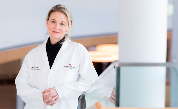 Melissa Geller, M.D., leads two clinical trials using natural killer cell–based immunotherapy to knock out recurrent ovarian cancer.