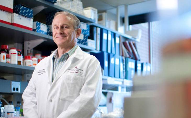 Jeffrey Miller, M.D., has found success in employing natural killer cells against blood cancers and is  hoping the success translates to solid tumors like ovarian cancer as well. 
